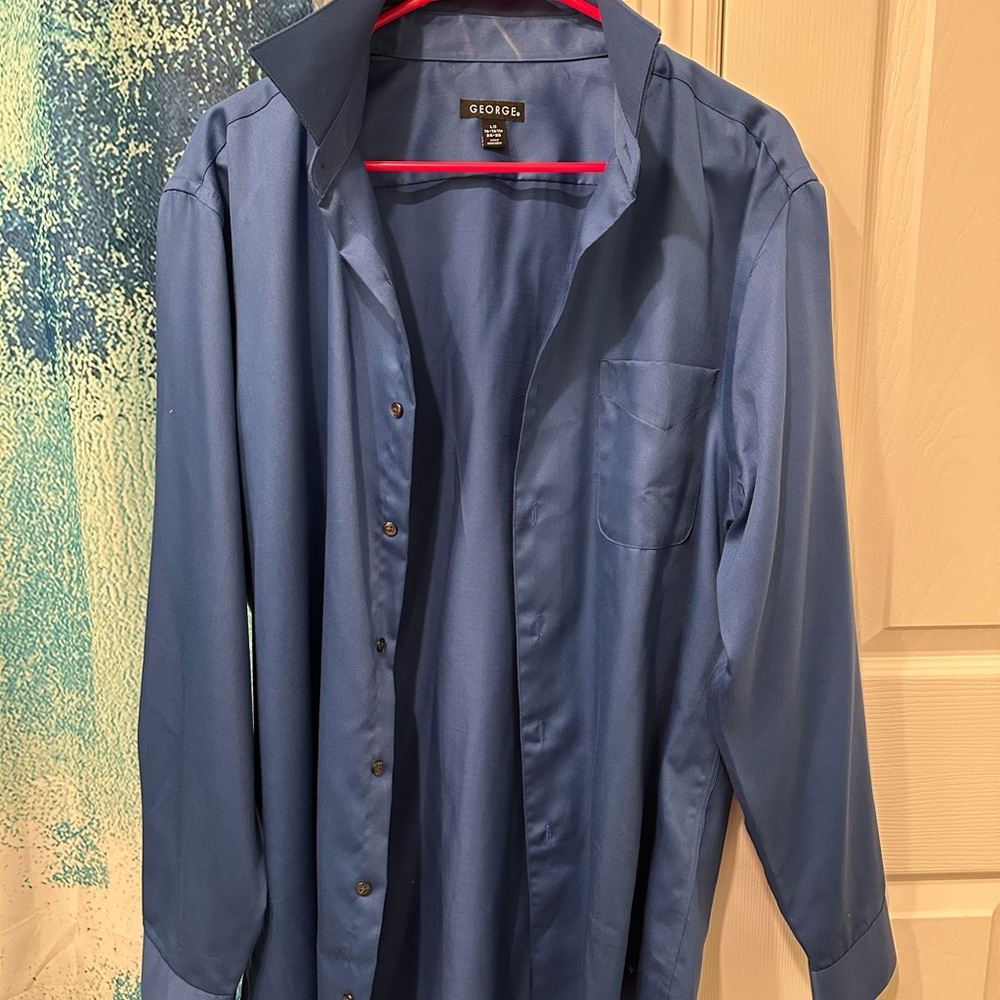 George Navy Dress Shirt